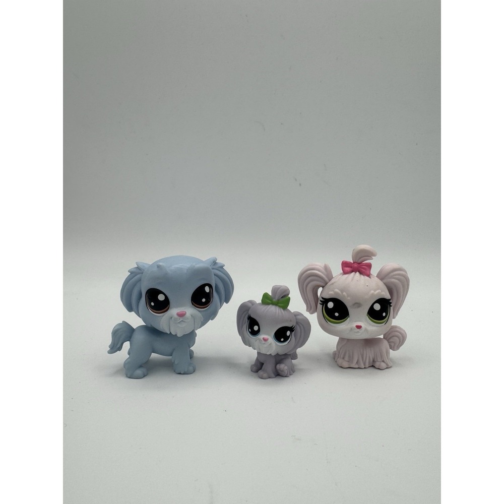 Littlest Pet Shop Duchess #1-110, Gruff #1-111, & Missy Malteaser #1-112 Maltese